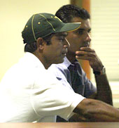 Rashid Latif and Waqar Younis