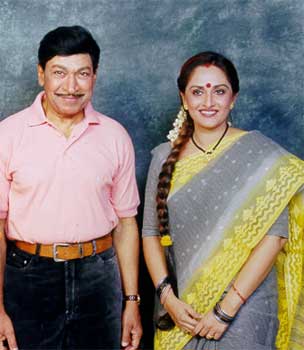 Rajakumar with Jaya Prada