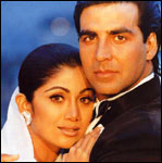 Shilpa Shetty and Akshay Kumar in Dhadkan